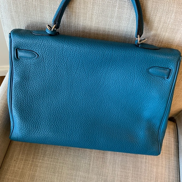 Hermes Togo Kelly 35 Retourne Palladium Hardware Authentic - Picture 2 of 14